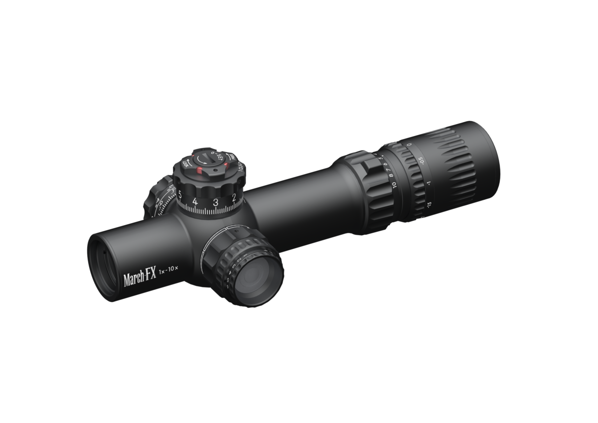 March-FX 1-10x24 (MIL, Tactical, Illumi, Shuriken-lås)