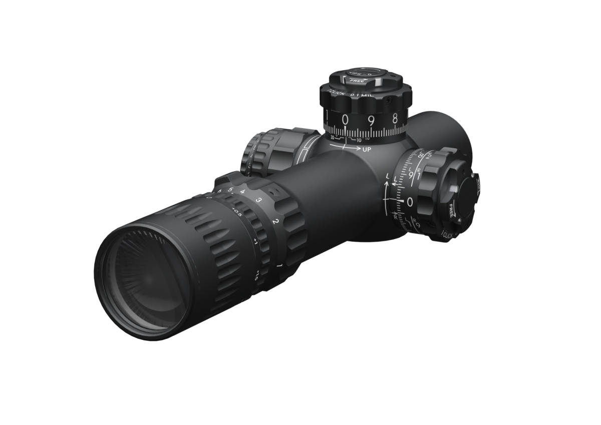 March-FX 1-10x24 (MIL, Tactical, Illumi, Shuriken-lås)