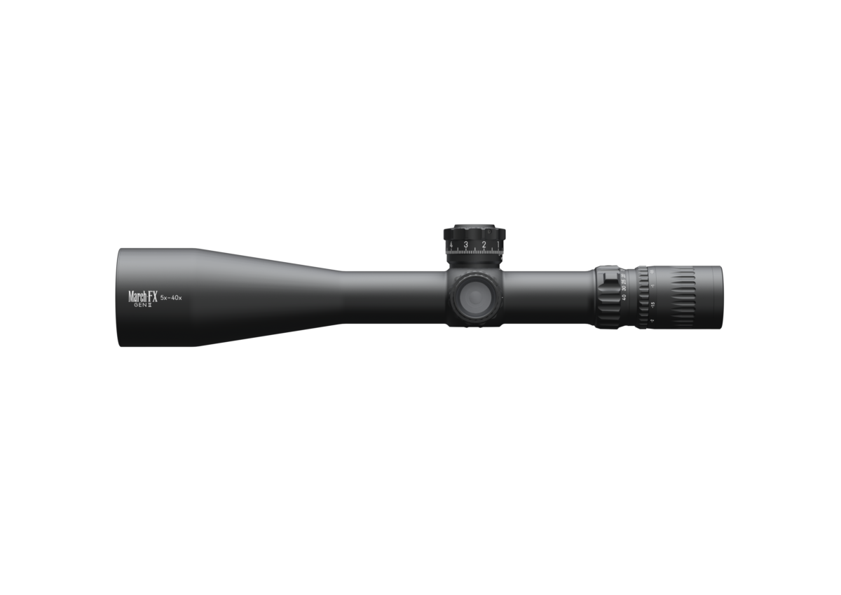 March 5x-40x56mm FFP (MIL, Tactical, Illumi, 0.1MIL adj, Lock, Genll)