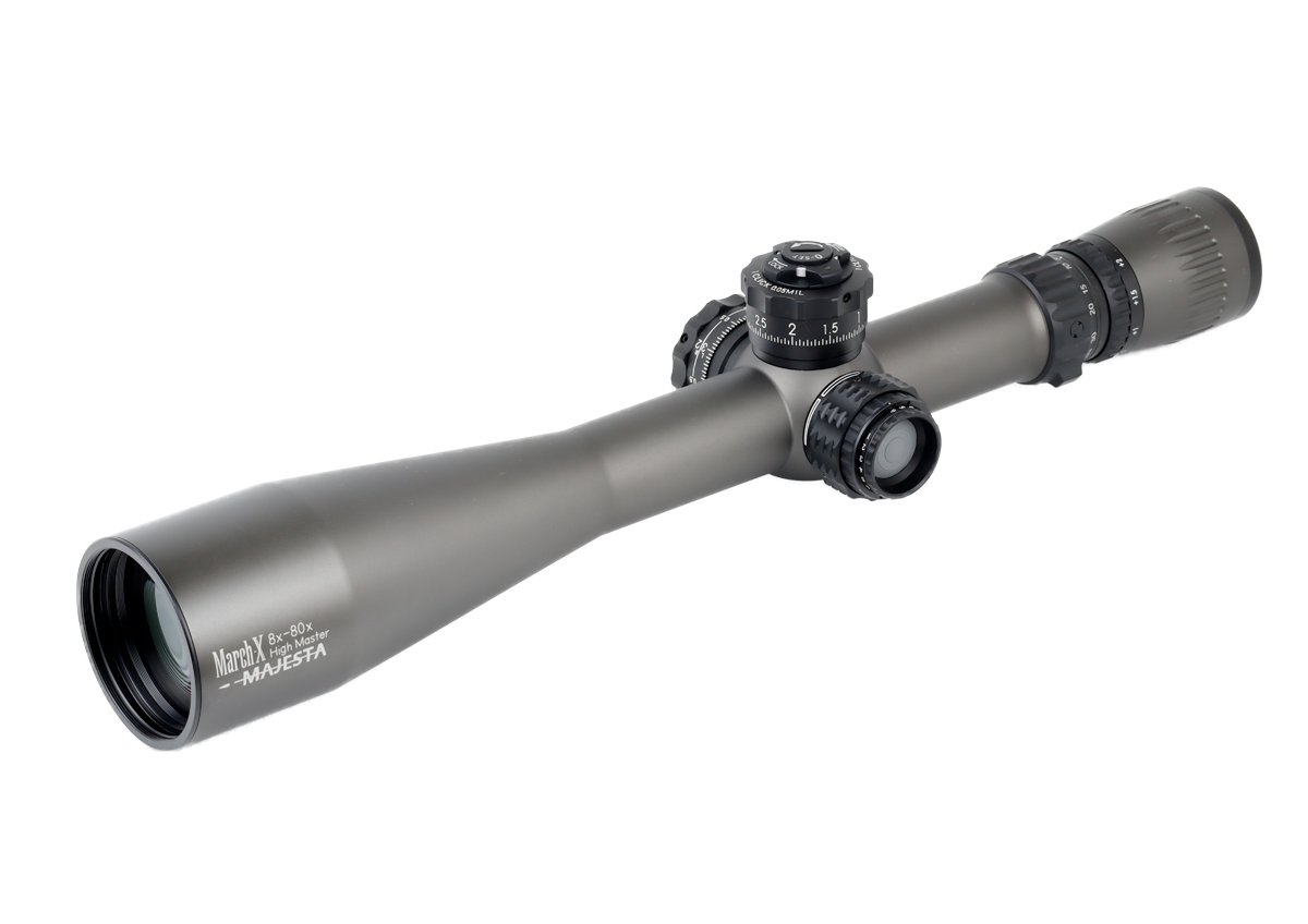 March-X 8-80x56mm (High Master, MIL, Tactical, Illumi, Shuriken lock, Grey)