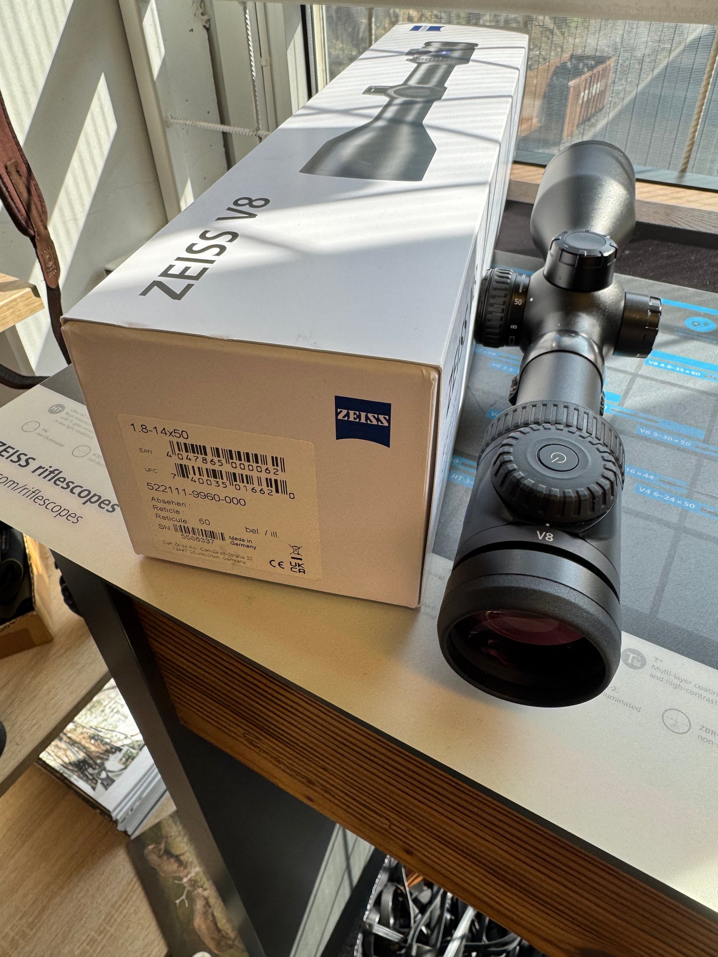 Zeiss V8 1,8-14x50 inkl Henneberger Blaser montasje, Brukt!