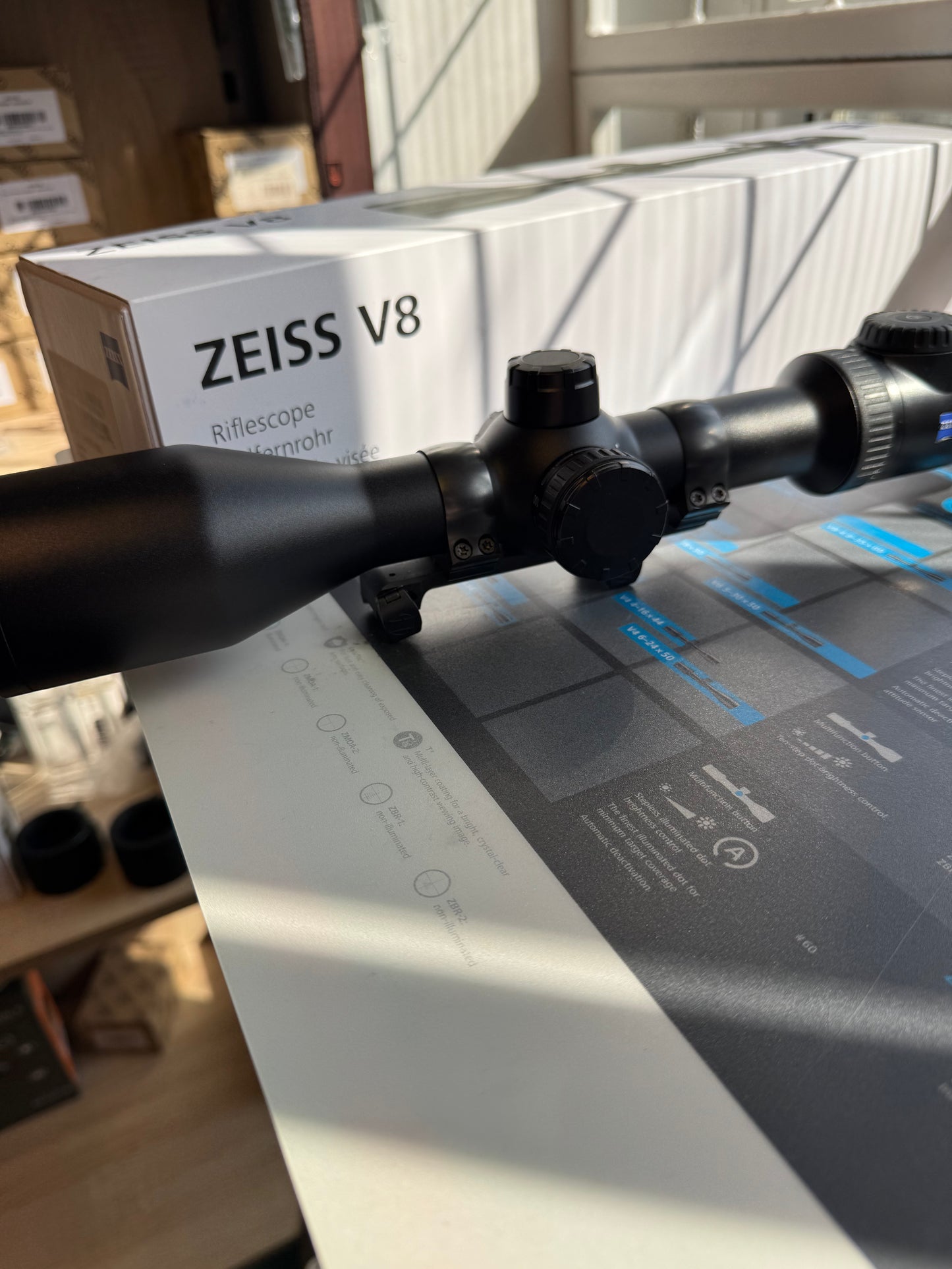 Zeiss V8 1,8-14x50 inkl Henneberger Blaser montasje, Brukt!