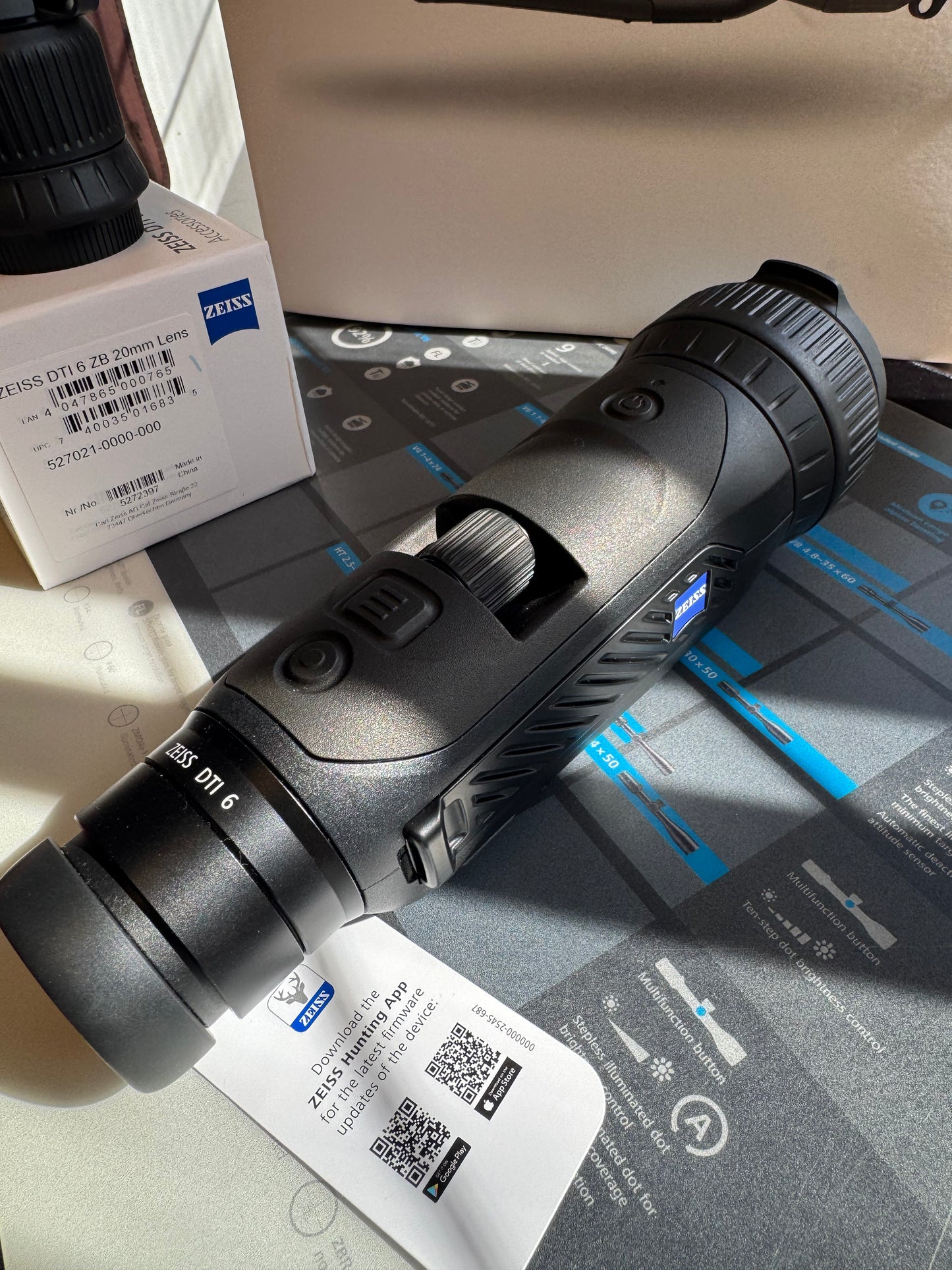 Zeiss DTI 6 20/40mm pakke, demobrukt!