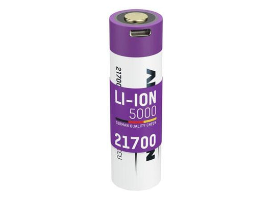 Oppladbart batter 21700 Li-Ion 3,6 V 5000 mAh, 18 Wh