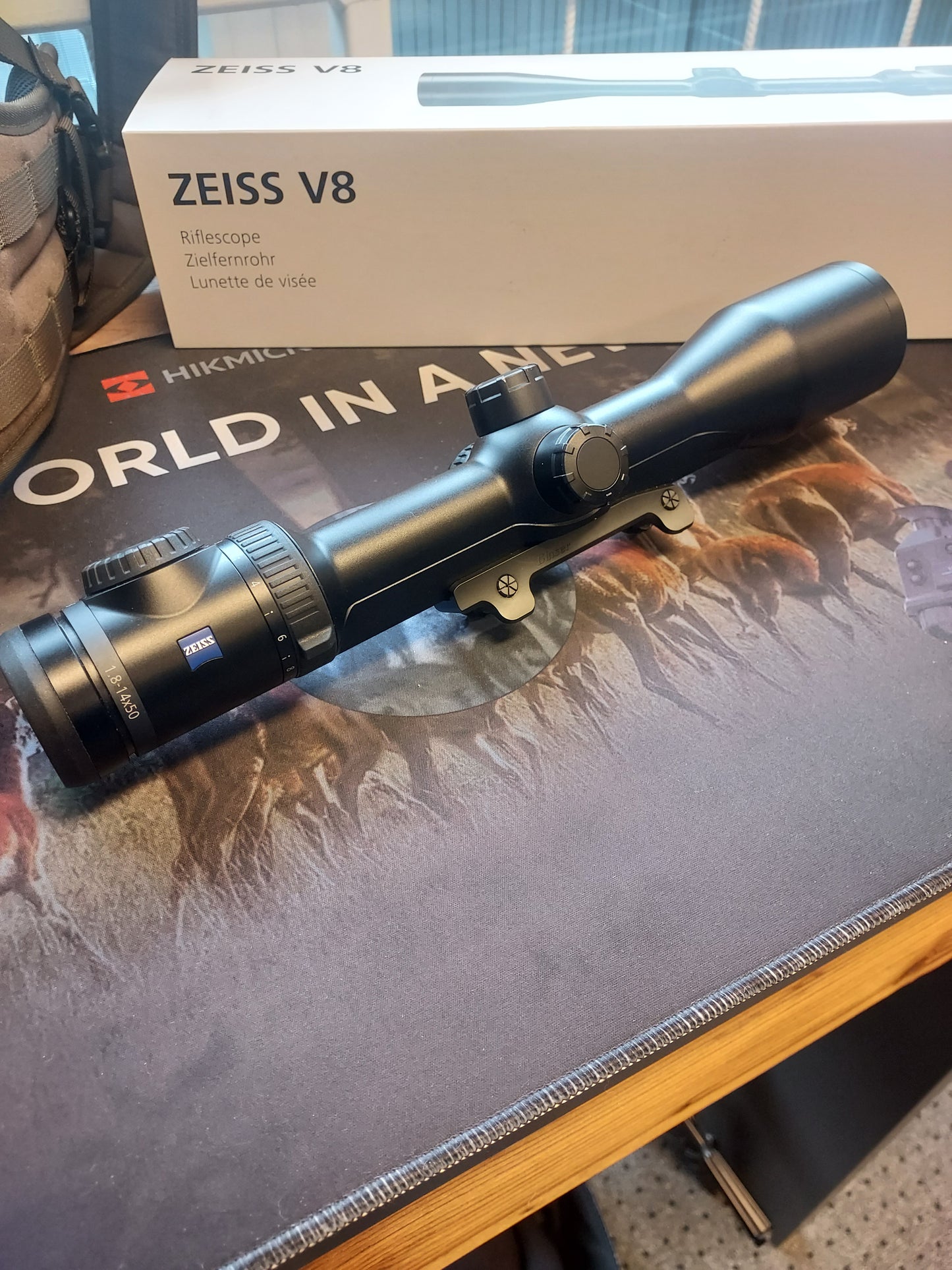 Zeiss V8 1,8-14x50 inkl Blaser montasje