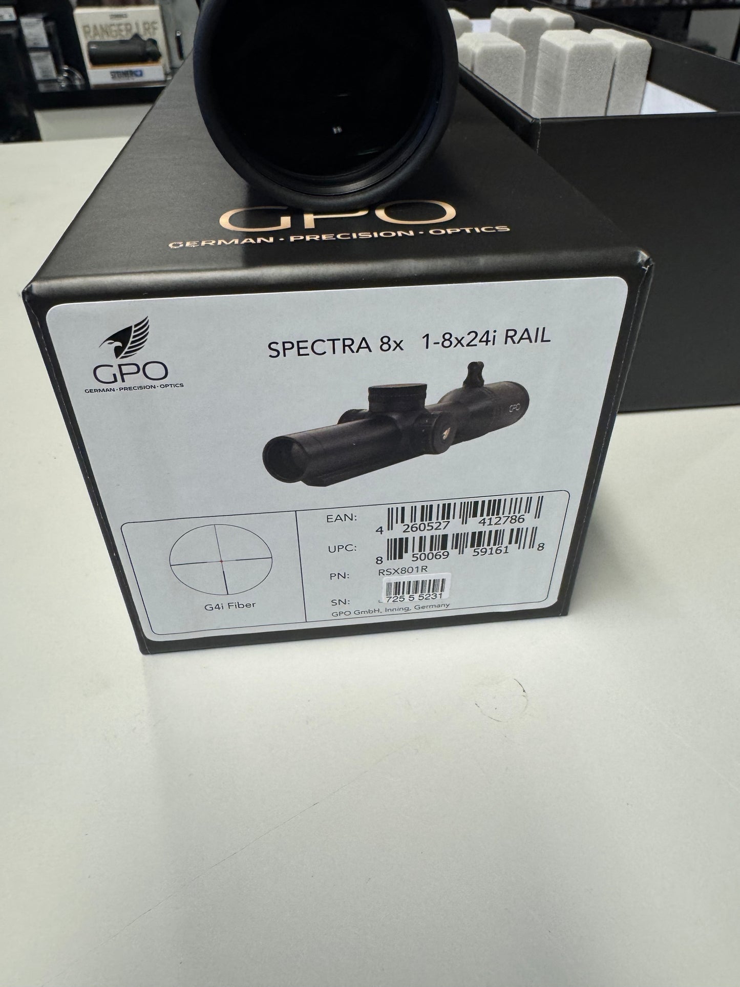GPO Spectra 8 1-8x24 inkl Rusan Blaser montasje