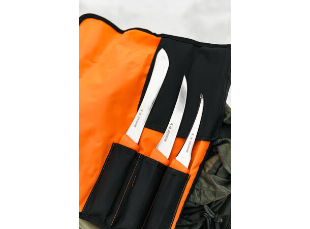 Neverlost jaktpakke, slaktesett, førstehjelp, viltdrag og gamebag