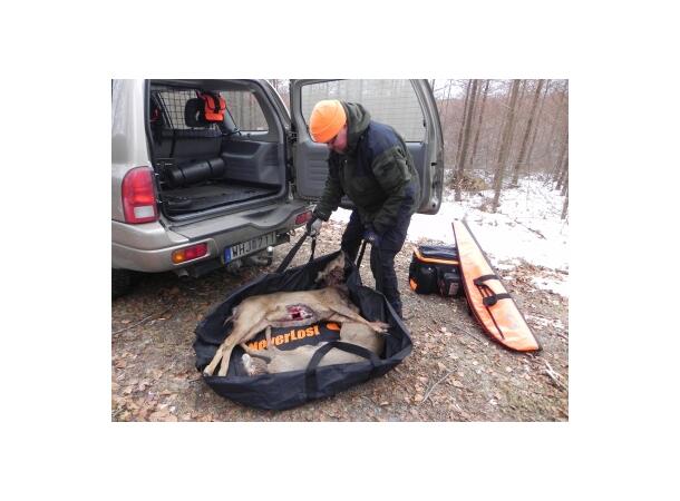 Neverlost jaktpakke, slaktesett, førstehjelp, viltdrag og gamebag