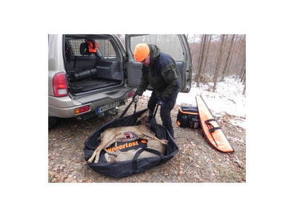 Neverlost jaktpakke, slaktesett, førstehjelp, viltdrag og gamebag