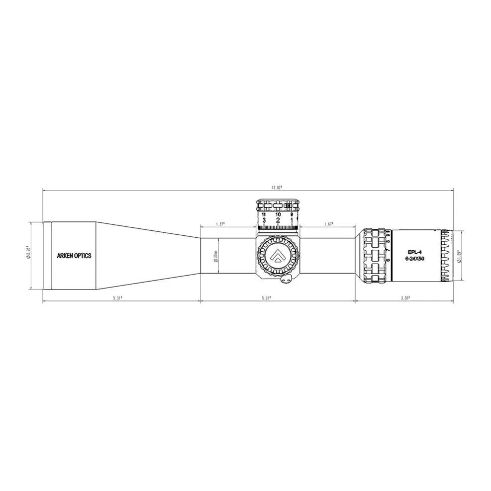 Arken Optics  EPL4 6-24x50 FFP MIL VPR MIL