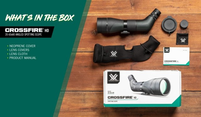 Vortex Crossfire HD 20-60x80 Vinklet Spotting Scope